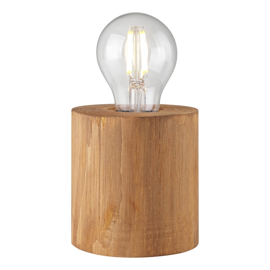 Brilliant - Candeeiro de mesa WOODRA 1xE27/20W/230V pinho