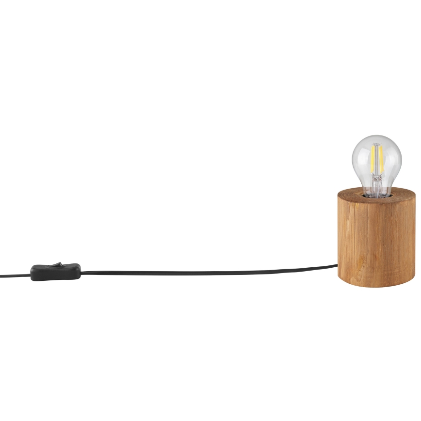 Brilliant - Candeeiro de mesa WOODRA 1xE27/20W/230V pinho