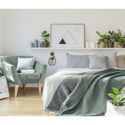 Brilliant - Candeeiro de parede GIADA 1xE27/40W/230V verde