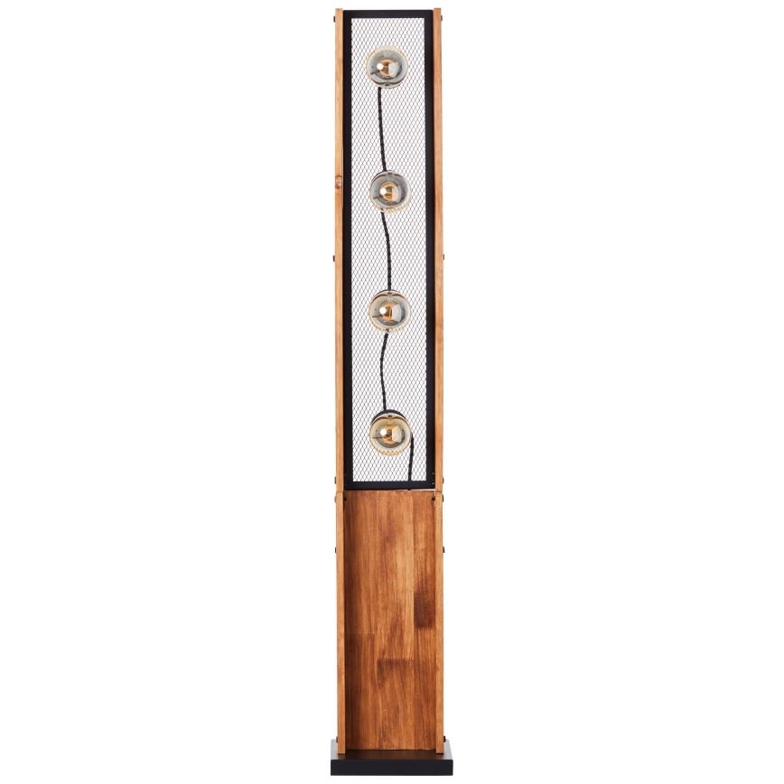 Brilliant - Candeeiro de pé CALANDRA 4xE27/42W/230V pinho