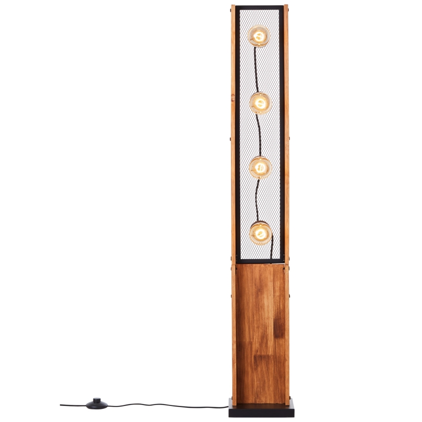 Brilliant - Candeeiro de pé CALANDRA 4xE27/42W/230V pinho