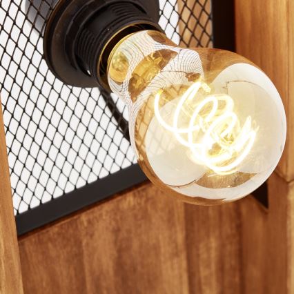 Brilliant - Candeeiro de pé CALANDRA 4xE27/42W/230V pinho