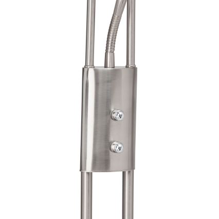 Brilliant - Candeeiro de Pé LED Dimerizável FINN 2xLED/13W/230V cromado fosco