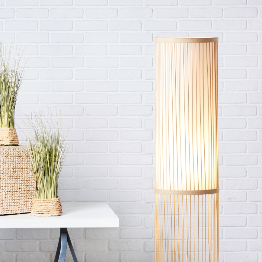 Brilliant - Candeeiro de pé NORI 1xE27/40W/230V em bambu