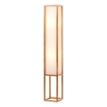Brilliant - Candeeiro de pé SEASIDE 2xE27/40W/230V branco/castanho