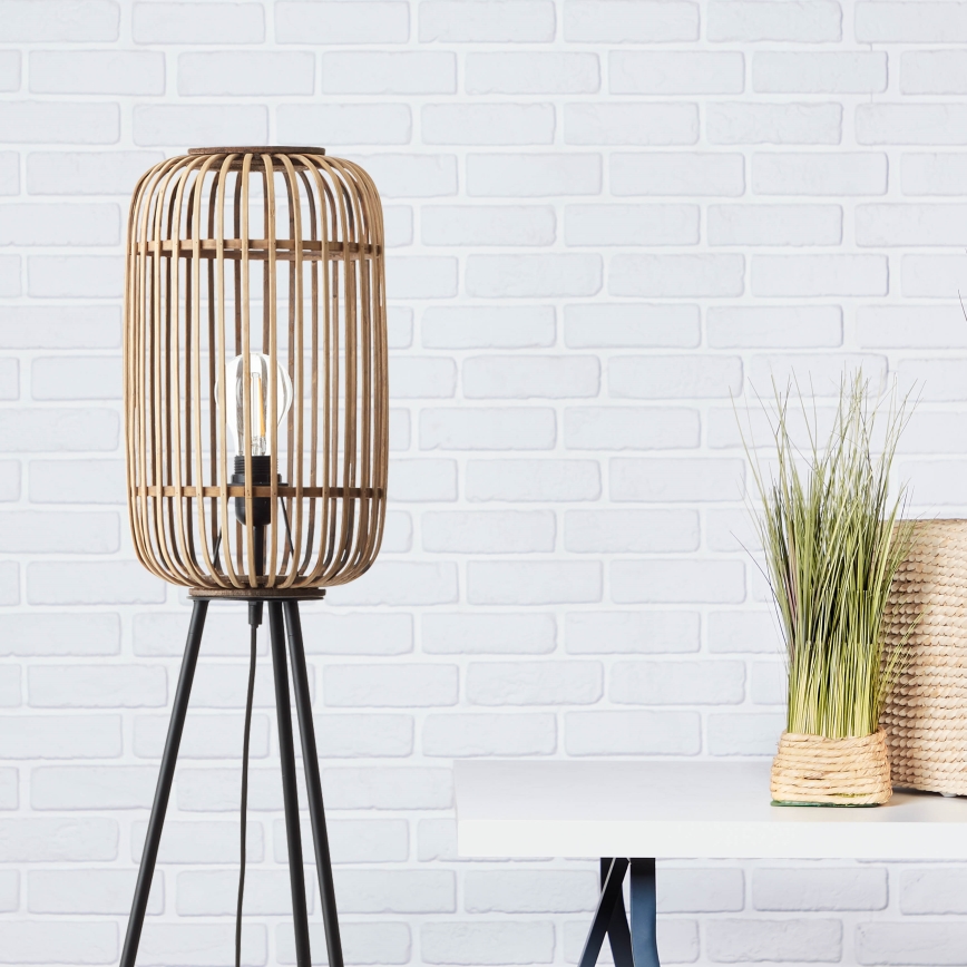 Brilliant - Candeeiro de pé WOODROW 1xE27/60W/230V bambu