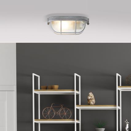Brilliant - Candeeiro de tecto BOBBI 1xE27/40W/230V cinzento