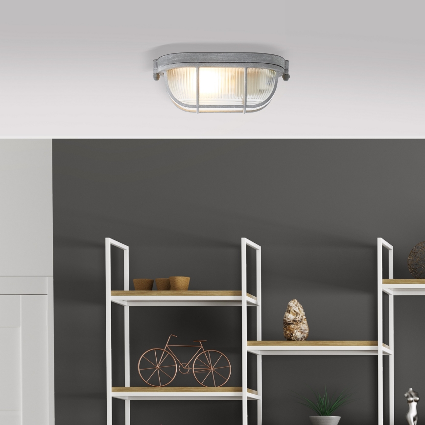 Brilliant - Candeeiro de tecto BOBBI 1xE27/40W/230V cinzento