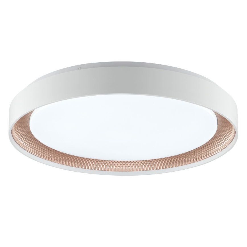 Brilliant - Luminária de teto LED dimerizável WALDO LED/36W/230V 3000-6500K Ø 48,5 cm branco/ouro rosé + controlo remoto