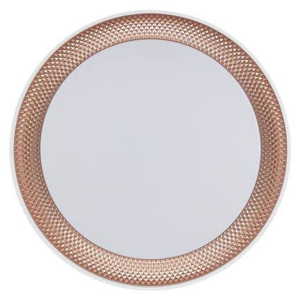 Brilliant - Luminária de teto LED dimerizável WALDO LED/36W/230V 3000-6500K Ø 48,5 cm branco/ouro rosé + controlo remoto
