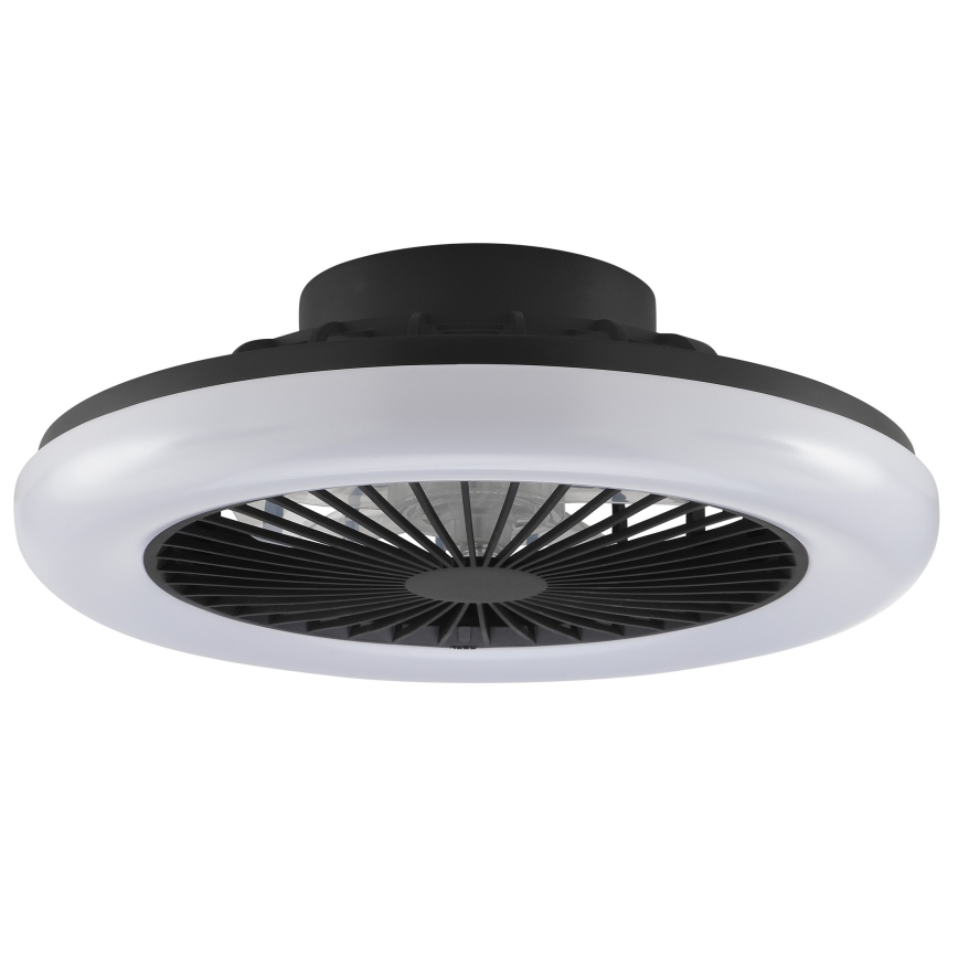 Brilliant - Candeeiro de teto LED dimável com ventilador MONTERO LED/20W/230V 2700-6500K diâmetro 42 cm preto + controlo remoto