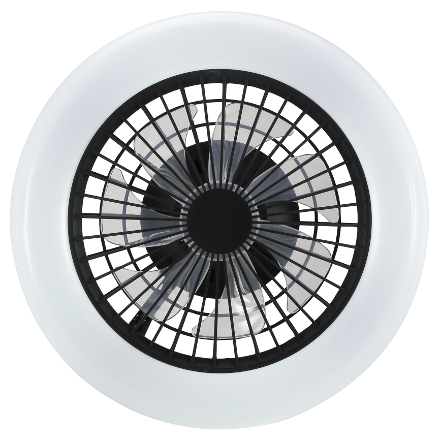 Brilliant - Candeeiro de teto LED dimável com ventilador MONTERO LED/20W/230V 2700-6500K diâmetro 42 cm preto + controlo remoto
