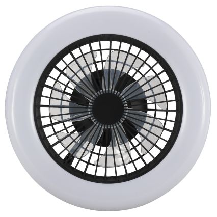 Brilliant - Candeeiro de teto LED dimável com ventilador MONTERO LED/20W/230V 2700-6500K diâmetro 42 cm preto + controlo remoto