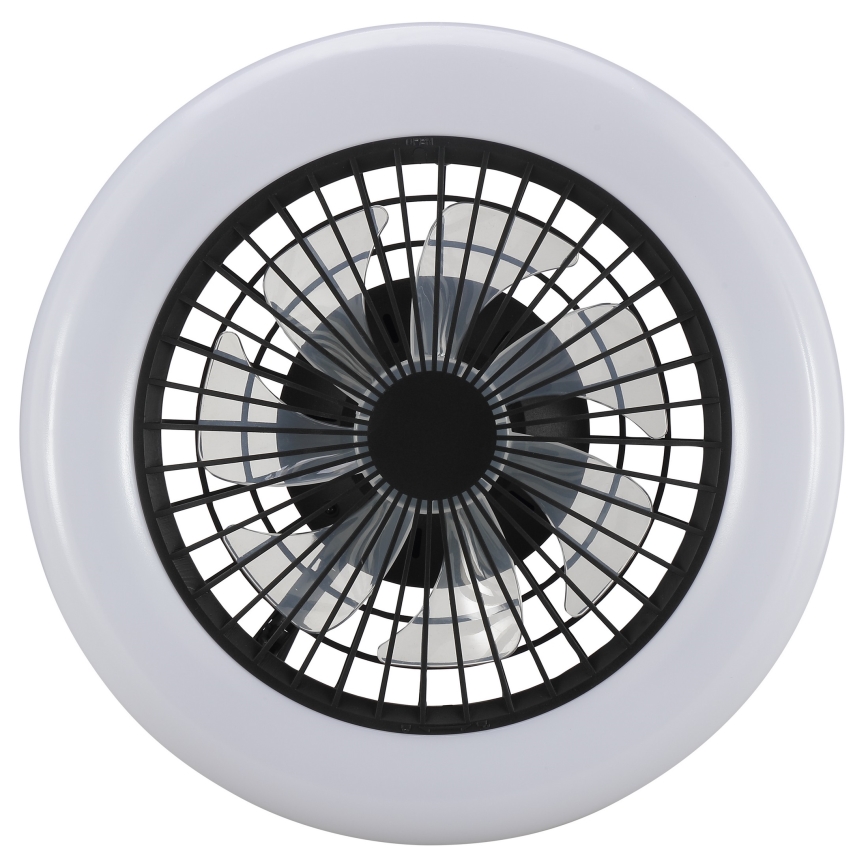Brilliant - Candeeiro de teto LED dimável com ventilador MONTERO LED/20W/230V 2700-6500K diâmetro 42 cm preto + controlo remoto
