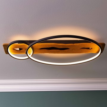 Brilliant - Candeeiro de tecto LED dimerizável PIRUS LED/30W/230V 30x70 cm seringueira