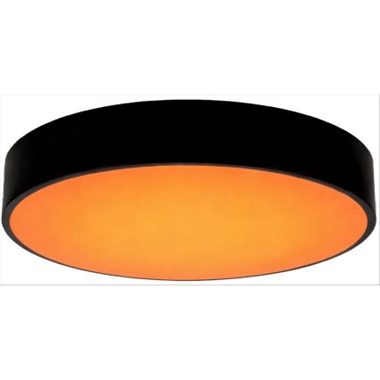 Brilliant - Luminária de teto LED regulável SLIMLINE LED/50W/230V 1800–6500K Ø 49 cm preta + controlo remoto