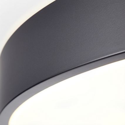 Brilliant - Luminária de teto LED regulável SLIMLINE LED/50W/230V 1800–6500K Ø 49 cm preta + controlo remoto