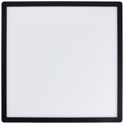 Brilliant - Candeeiro de tecto LED regulável SORELL LED/24/230V 3000-6500K 42x42 cm preto + comando remoto