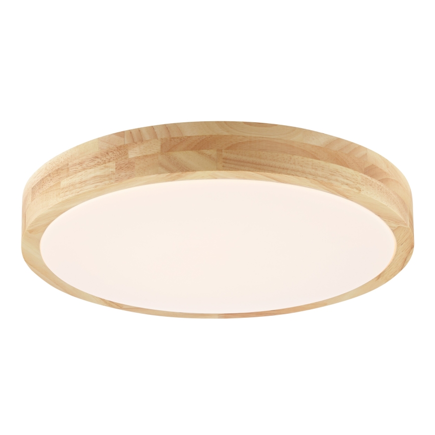 Brilliant - Plafon LED para banheiro MOREEN LED/18W/230V 2700/4000/6500K Ø 34 cm IP44 em madeira de seringueira