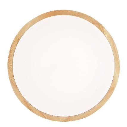 Brilliant - Plafon LED para banheiro MOREEN LED/18W/230V 2700/4000/6500K Ø 34 cm IP44 em madeira de seringueira