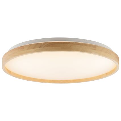 Brilliant - Candeeiro de tecto LED regulável ALSON LED/17W/230V 3000-6500K Ø 49,5 cm, acabamento em seringueira + comando remoto