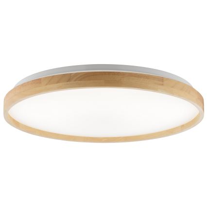 Brilliant - Candeeiro de tecto LED regulável ALSON LED/17W/230V 3000-6500K Ø 49,5 cm, acabamento em seringueira + comando remoto