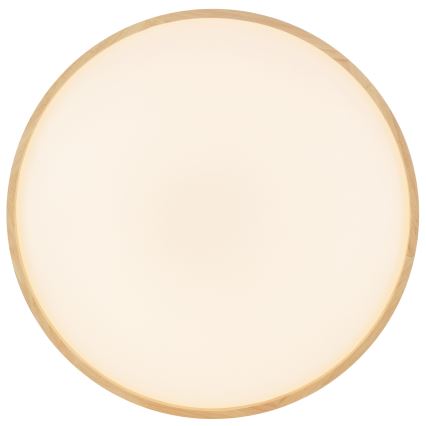 Brilliant - Candeeiro de tecto LED regulável ALSON LED/17W/230V 3000-6500K Ø 49,5 cm, acabamento em seringueira + comando remoto