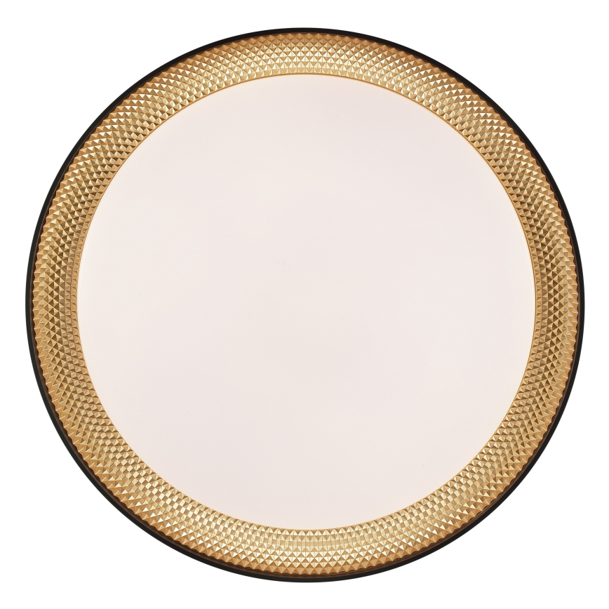 Brilliant - Candeeiro de teto LED dimerizável WALDO LED/24W/230V 3000-6500K Ø 38,5 cm preto/dourado + comando remoto