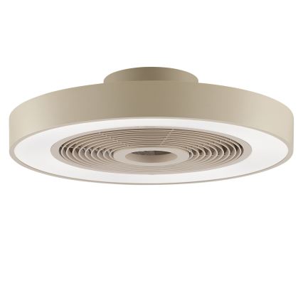 Brilliant - LED RGBW dimerizável candeeiro de tecto com ventilador CATANIA LED/37W/230V 2700-6500K Ø 48,6 cm bege + comando remoto
