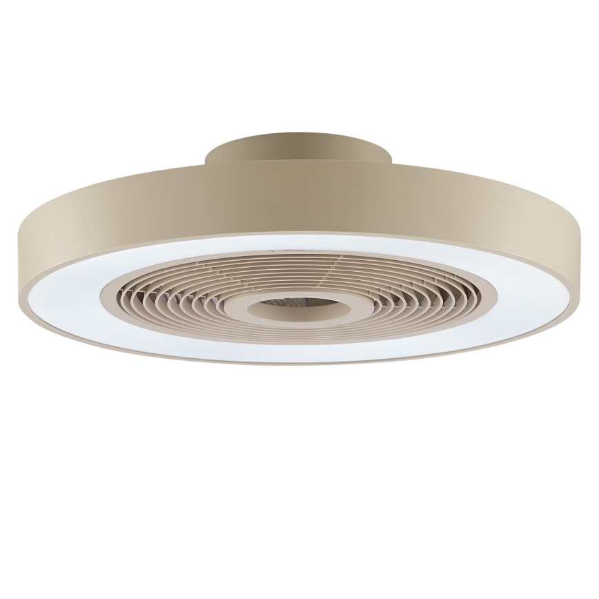 Brilliant - LED RGBW dimerizável candeeiro de tecto com ventilador CATANIA LED/37W/230V 2700-6500K Ø 48,6 cm bege + comando remoto