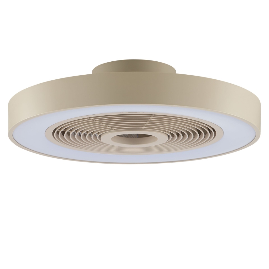 Brilliant - LED RGBW dimerizável candeeiro de tecto com ventilador CATANIA LED/37W/230V 2700-6500K Ø 48,6 cm bege + comando remoto