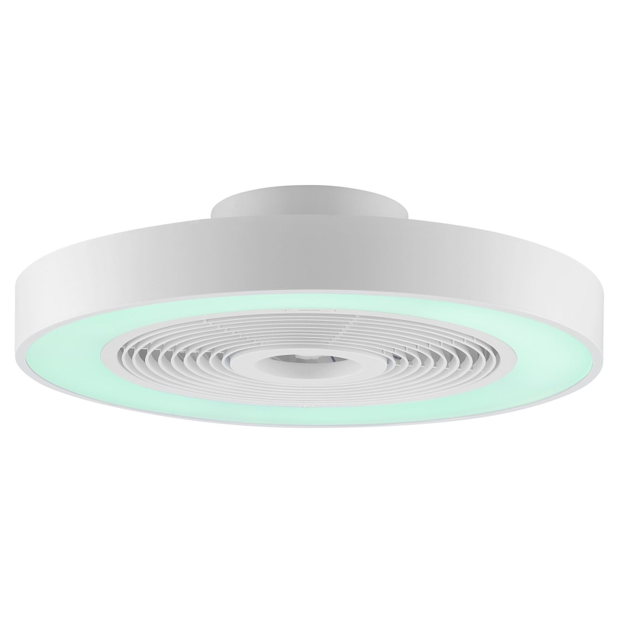 Brilliant - Luminária de teto dimável LED RGBW com ventoinha CATANIA LED/37W/230V 2700-6500K diâmetro 48,6 cm branca + comando remoto