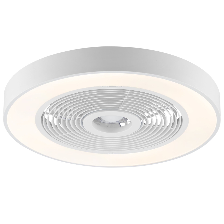 Brilliant - Luminária de teto dimável LED RGBW com ventoinha CATANIA LED/37W/230V 2700-6500K diâmetro 48,6 cm branca + comando remoto