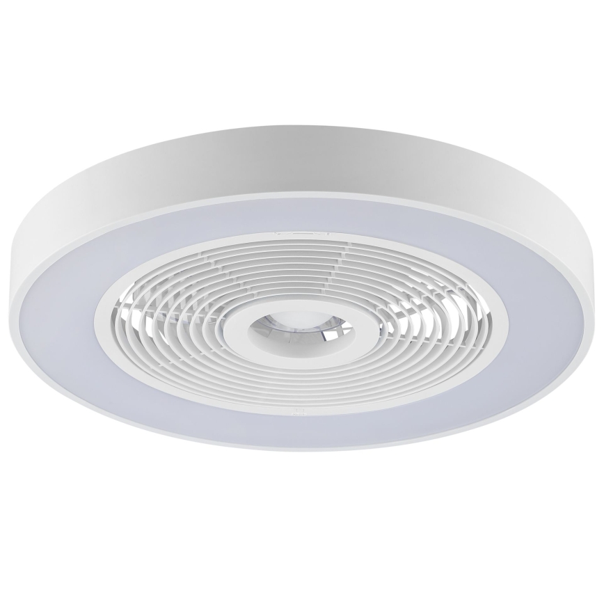 Brilliant - Luminária de teto dimável LED RGBW com ventoinha CATANIA LED/37W/230V 2700-6500K diâmetro 48,6 cm branca + comando remoto