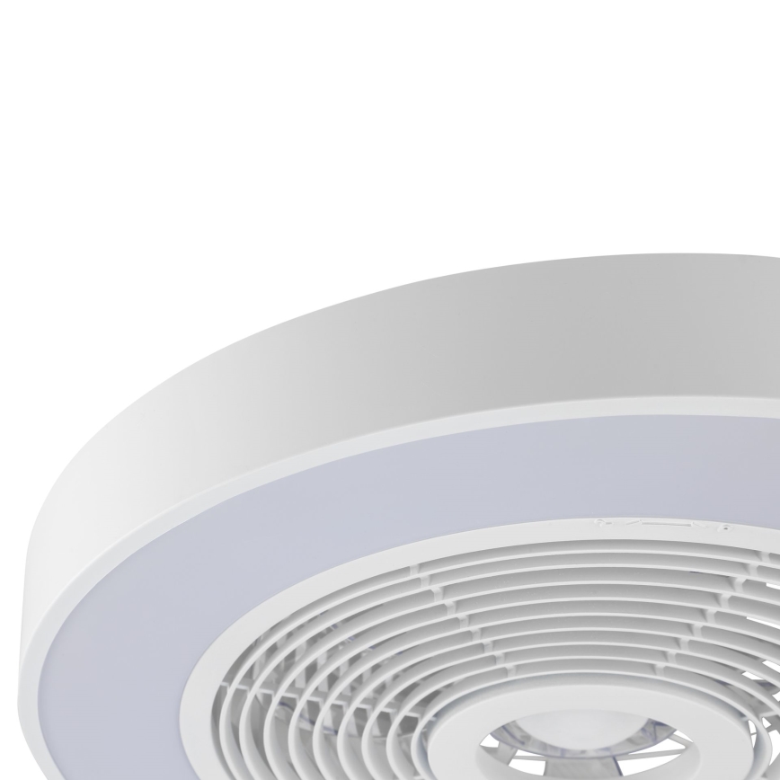 Brilliant - Luminária de teto dimável LED RGBW com ventoinha CATANIA LED/37W/230V 2700-6500K diâmetro 48,6 cm branca + comando remoto