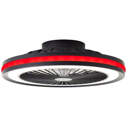 Brilliant - Luminária de teto dimerizável LED RGBW com ventilador PALMERO LED/40W/230V 2700-6500K, diâmetro 46,6 cm, bege + controlo remoto