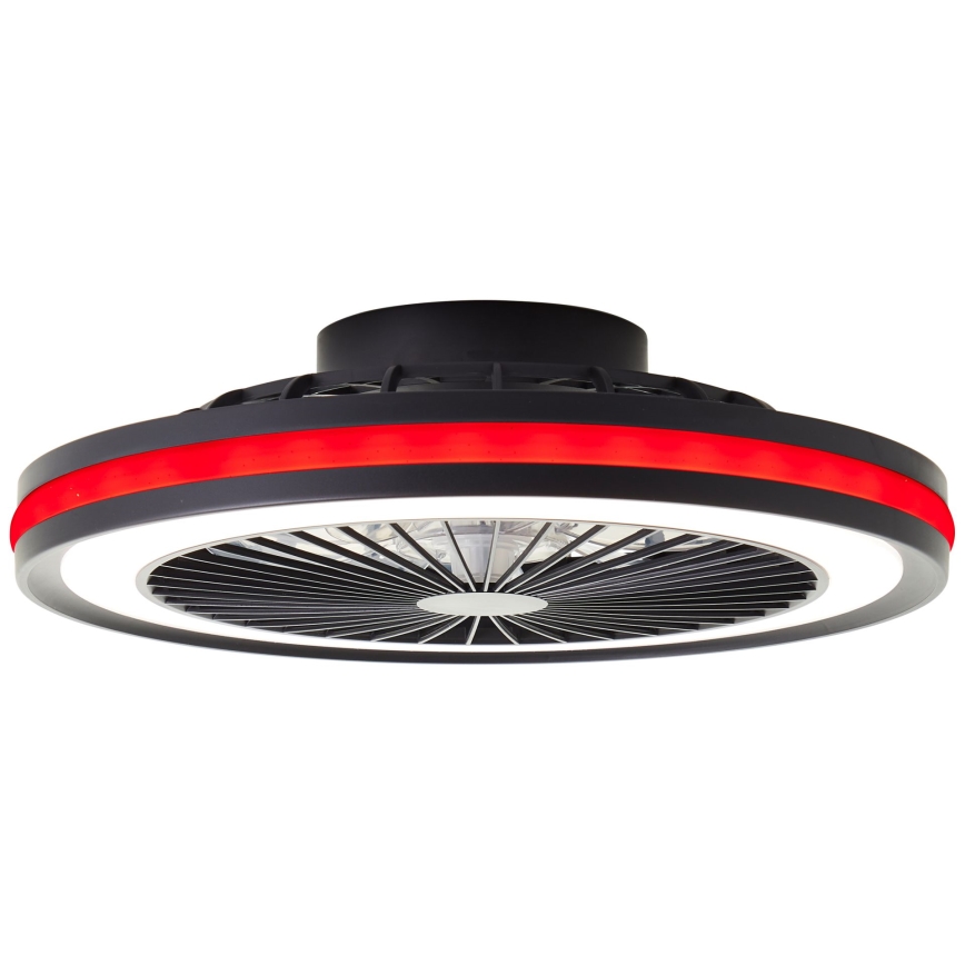 Brilliant - Luminária de teto dimerizável LED RGBW com ventilador PALMERO LED/40W/230V 2700-6500K, diâmetro 46,6 cm, bege + controlo remoto