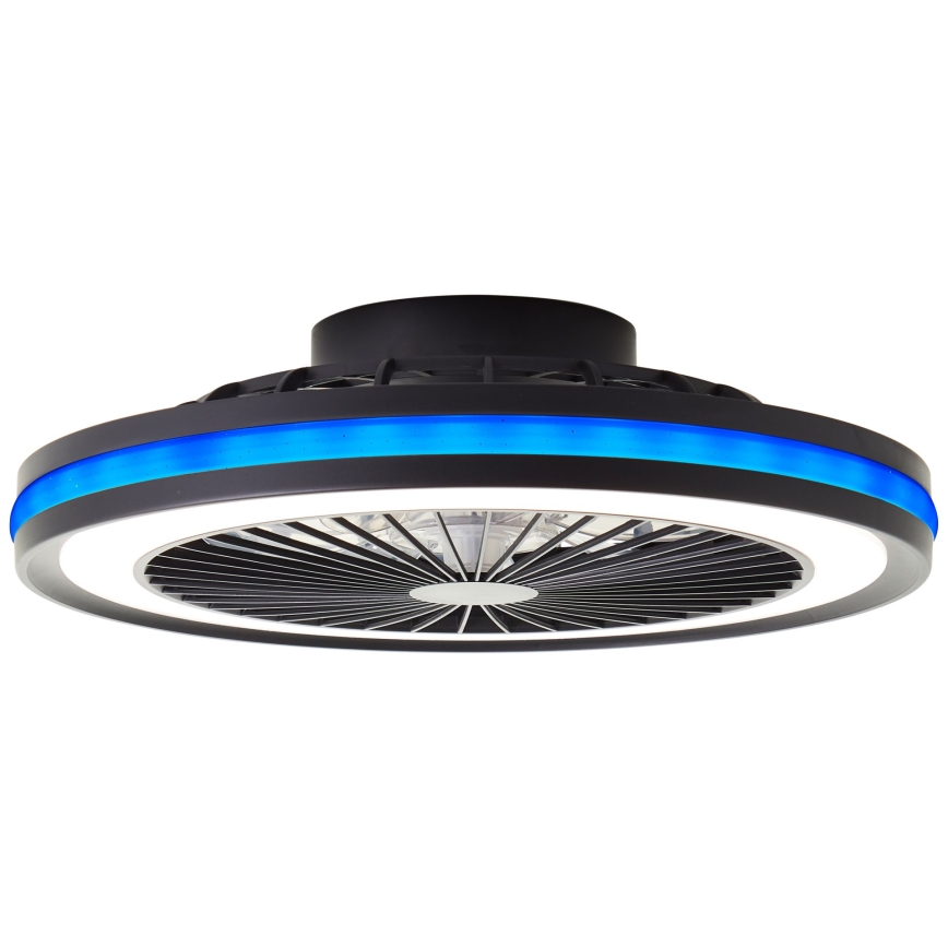 Brilliant - Luminária de teto dimerizável LED RGBW com ventilador PALMERO LED/40W/230V 2700-6500K, diâmetro 46,6 cm, bege + controlo remoto
