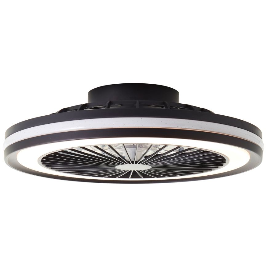 Brilliant - Luminária de teto dimerizável LED RGBW com ventilador PALMERO LED/40W/230V 2700-6500K, diâmetro 46,6 cm, bege + controlo remoto