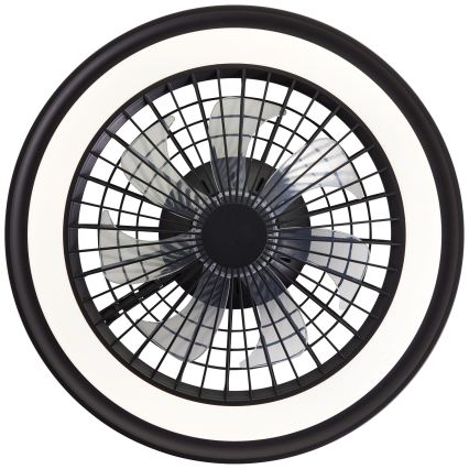 Brilliant - Luminária de teto dimerizável LED RGBW com ventilador PALMERO LED/40W/230V 2700-6500K, diâmetro 46,6 cm, bege + controlo remoto