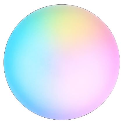 Brilliant - Luminária de teto LED RGBW dimerizável LIVIO LED/20W/230V 3000-6500K diâmetro 38,5 cm preta + comando remoto