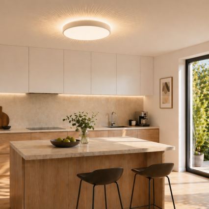 Brilliant - Candeeiro de Tecto LED SOLISTRA LED/18W/230V Ø 34,5 cm branco