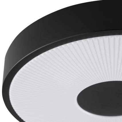 Brilliant - Candeeiro de tecto RAKIN LED/18W/230V, diâmetro 33,5 cm, preto