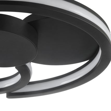 Brilliant - Luminária de teto LED REVOLA LED/33W/230V 3000/4000/6500K Ø 40 cm preta