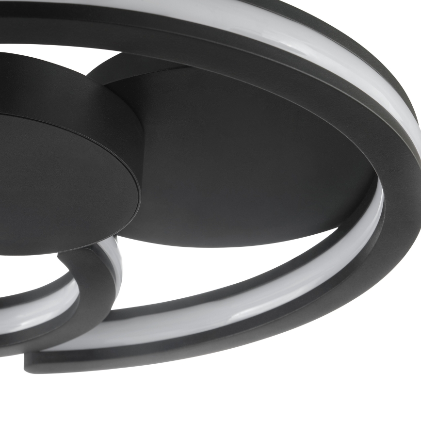 Brilliant - Luminária de teto LED REVOLA LED/33W/230V 3000/4000/6500K Ø 40 cm preta