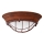 Brilliant - Candeeiro de tecto TYPHOON 2xE27/30W/230V castanho avermelhado