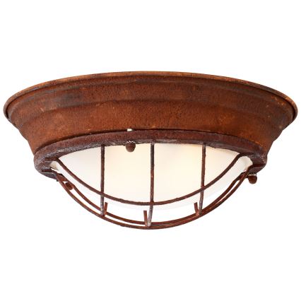 Brilliant - Candeeiro de tecto TYPHOON 2xE27/30W/230V castanho avermelhado