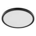 Brilliant - Candeeiro de teto LED com sensor de movimento e sensor crepuscular GALO LED/26W/230V Ø 40 cm preto