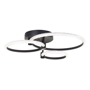 Brilliant - Candeeiro de teto LED dimável AYDIN LED/34W/230V 3000-6500K preto + controlo remoto