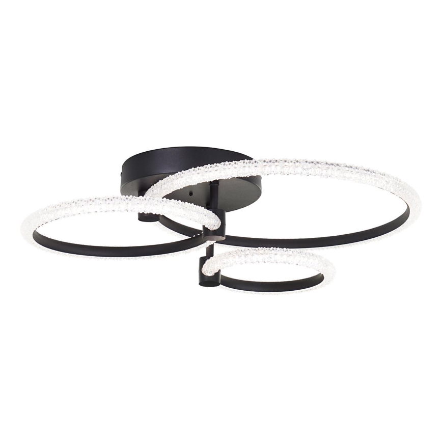 Brilliant - Candeeiro de teto LED dimável AYDIN LED/34W/230V 3000-6500K preto + controlo remoto